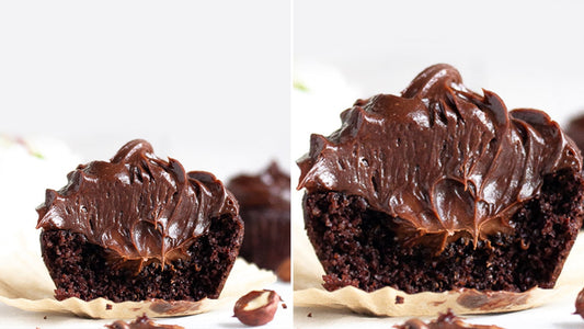 Super Fudgy Choc Hazelnut Filled Mud Muffins!
