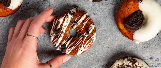 Cookies and Cream Baked Doughnuts
