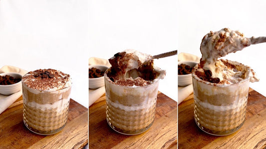 Chocolate Tiramisu Overnight Chia Oats