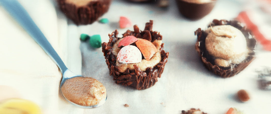 Dark Chocolate Almond Butter Nests