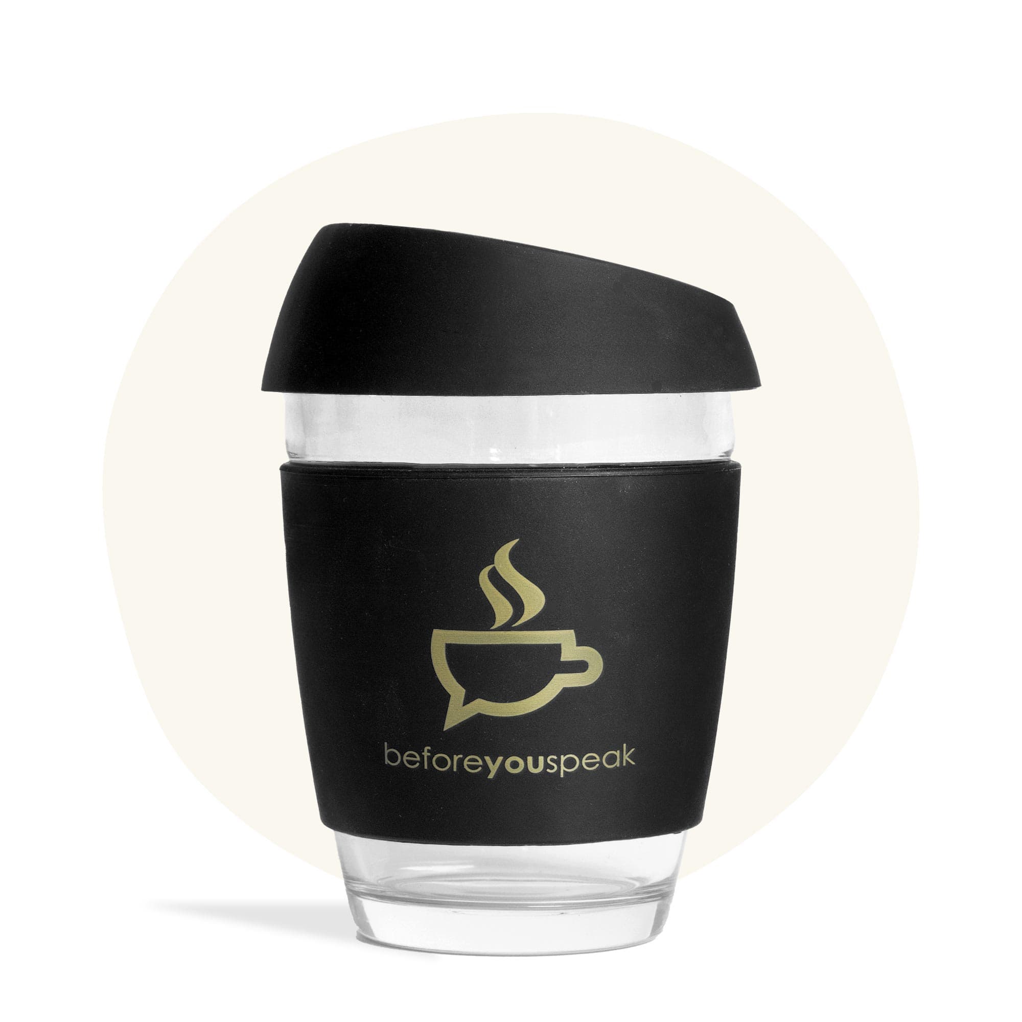 Yuggen Glass Travel Coffee Cup  Endlessly reusable 100% plastic-free