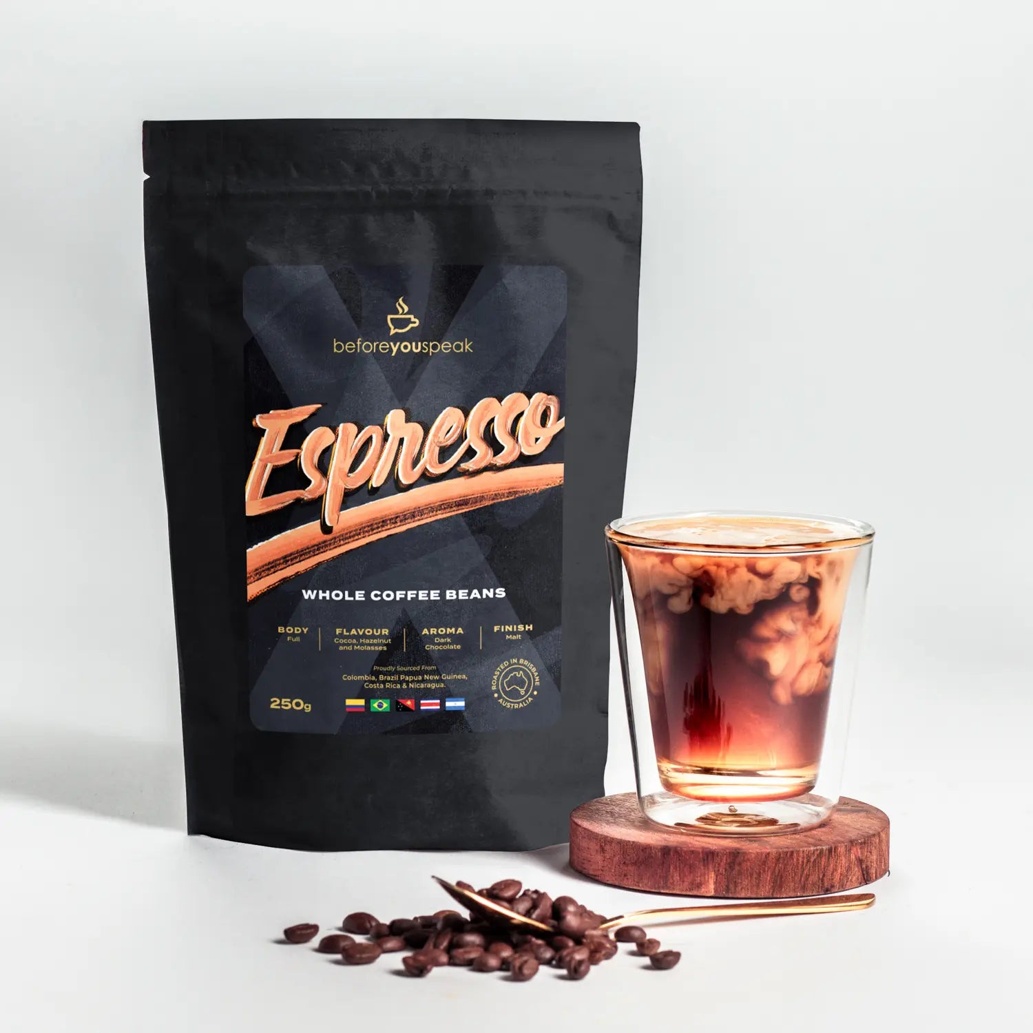 Whole Espresso Coffee Beans Beforeyouspeak Coffee