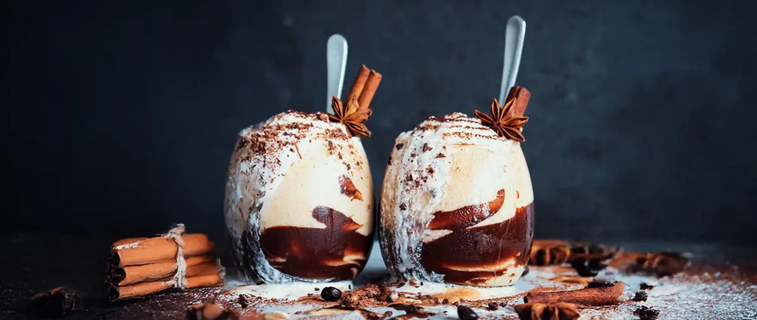 Cinnamon Spiced Salted Caramel Iced Latte