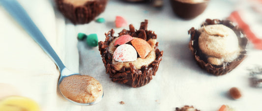 Dark Chocolate Almond Butter Nests