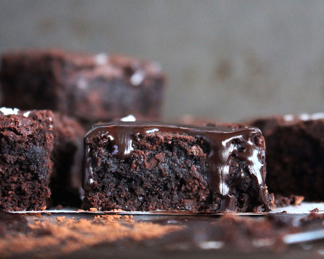 Super Fudgy Salted Dark Chocolate Brownies