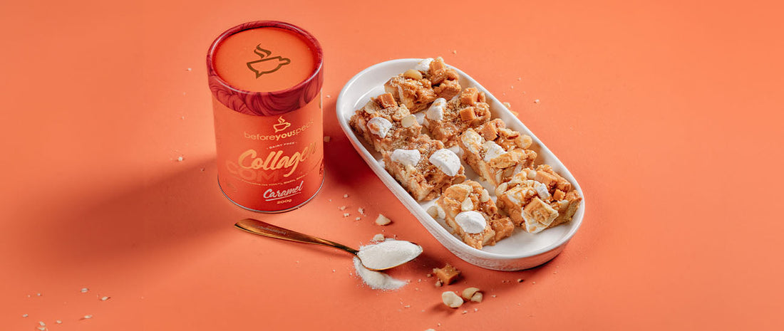 Collagen Caramilk Rocky Road Fudge