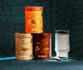 A tub of Collagen Complex against a backdrop highlighting the birthday sale