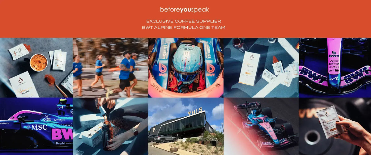 Beforeyouspeak exclusive coffee supplier BWT Alpine Formula One Team