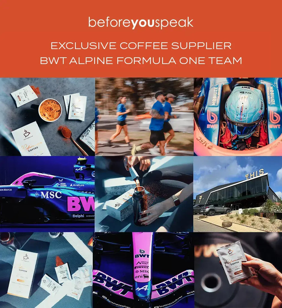Beforeyouspeak exclusive coffee supplier BWT Alpine Formula One Team