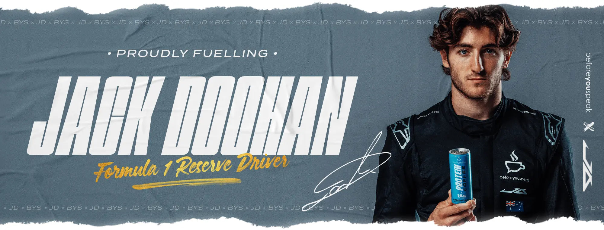 Proudly fuelling Jack Doohan Formula 1 Reserve Driver